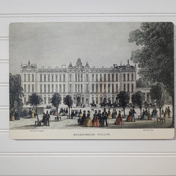 Vintage Lady Clare UK Historical Placemats Set of 4 Melamine London Scenes - Picture 7 of 14